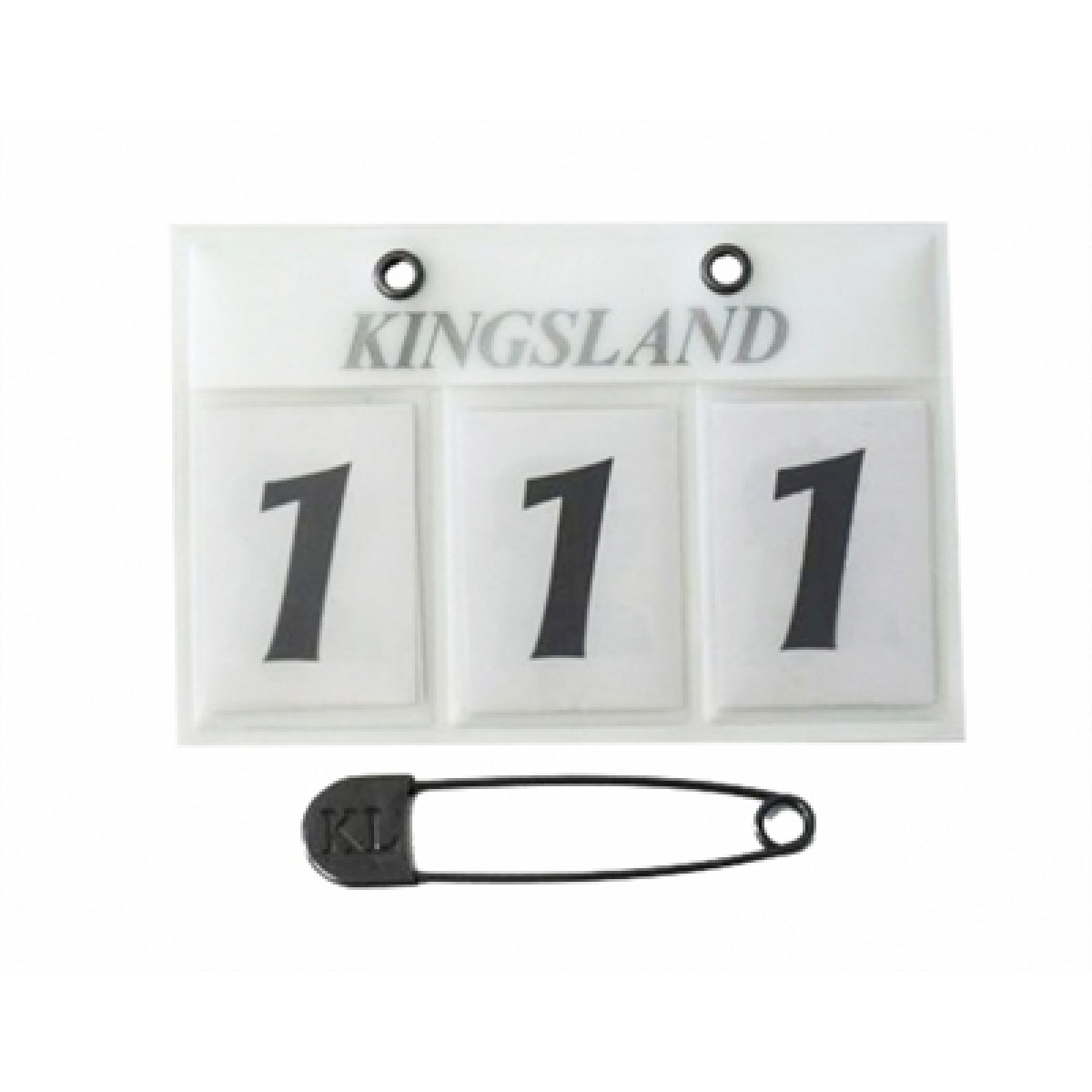 Kingsland Stævne Nr. - hvid - 3 tal