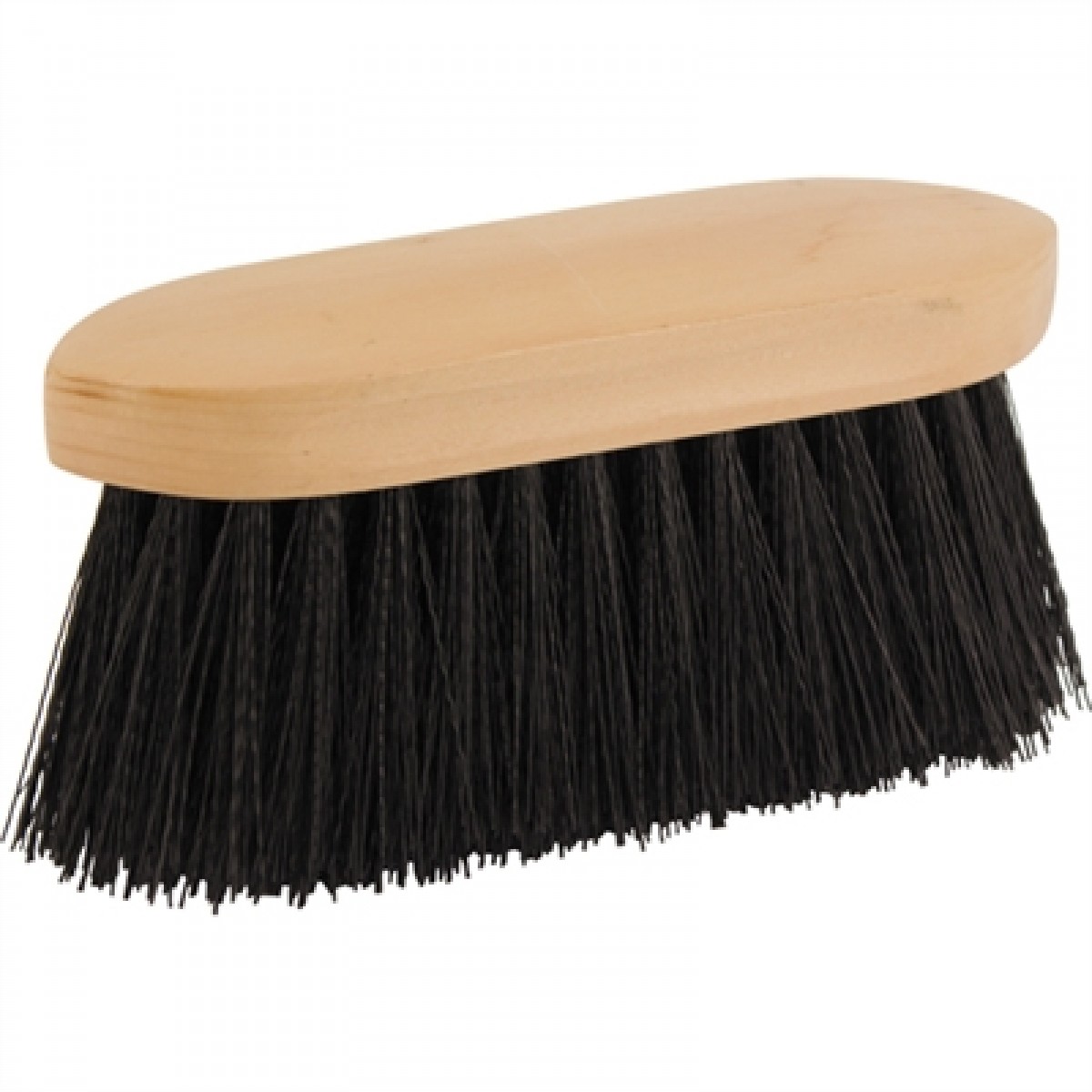 Manbørste 18 cm med nylonfiber - sort