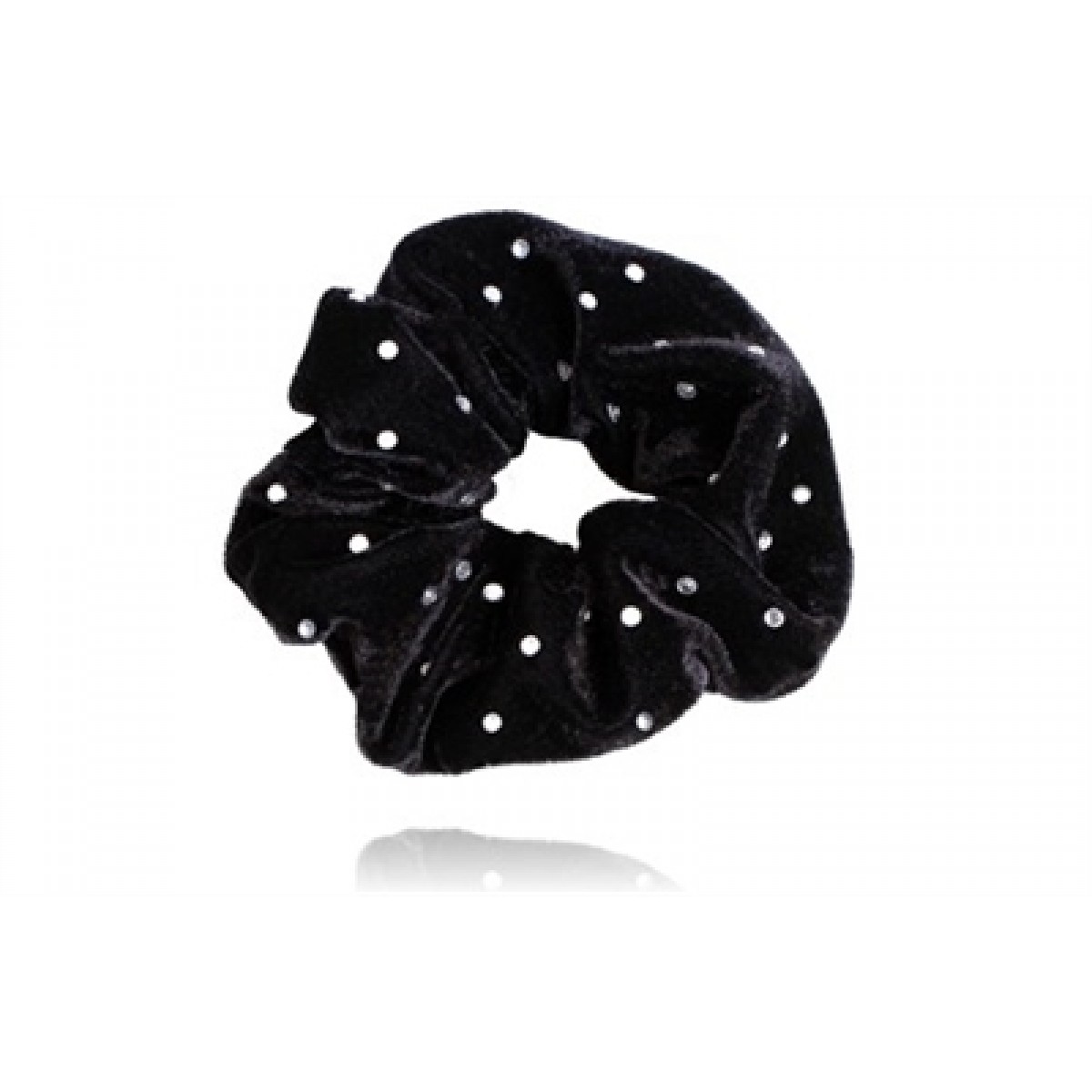 SD Diamond Scrunchie Elastik - Sort