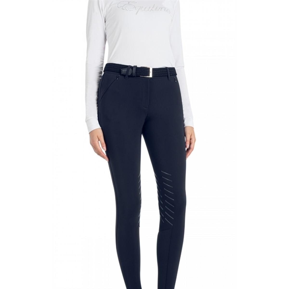Equiline Pantalone Knæ Grip Sort