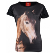 Red Horse T-Shirt Horsy - Sort