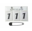Kingsland Stævne Nr. - hvid - 3 tal