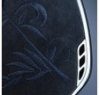 Samshield Miss Shield Shadowmatt 2.0 Flower Embrodery Top & Front Blazon Crystal Fabric Navy Ridehjelm