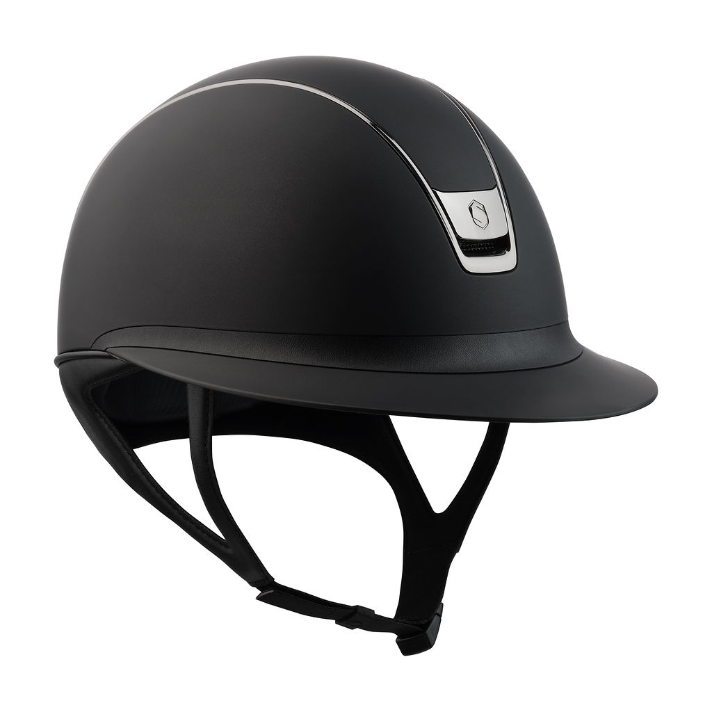 Se Samshield Miss Shield Shadowmatt 2.0 Black Chrome Sort Ridehjelm hos Rider Sport Rideudstyr