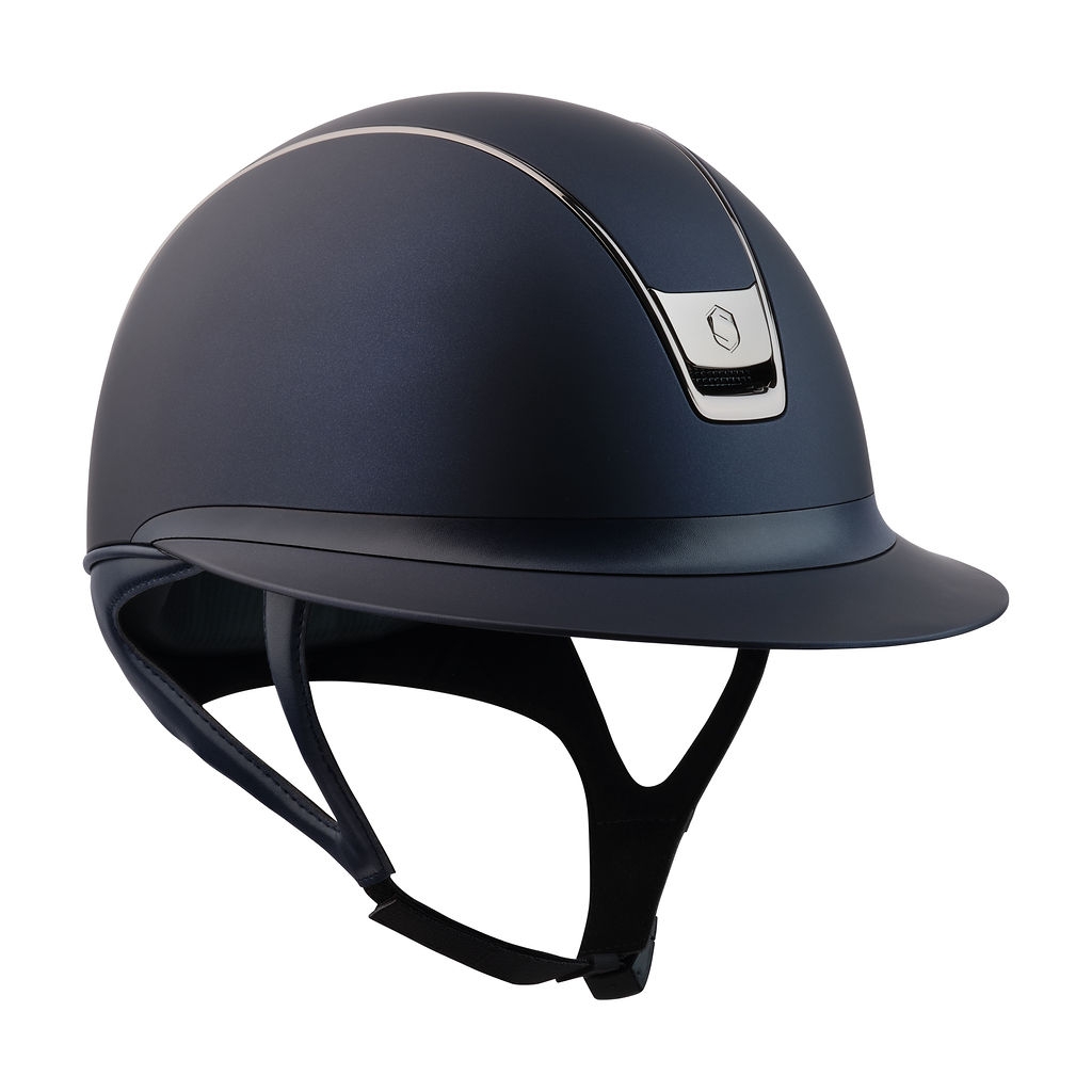 Billede af Samshield Miss Shield Shadowmatt 2.0 Black Chrome Navy Ridehjelm